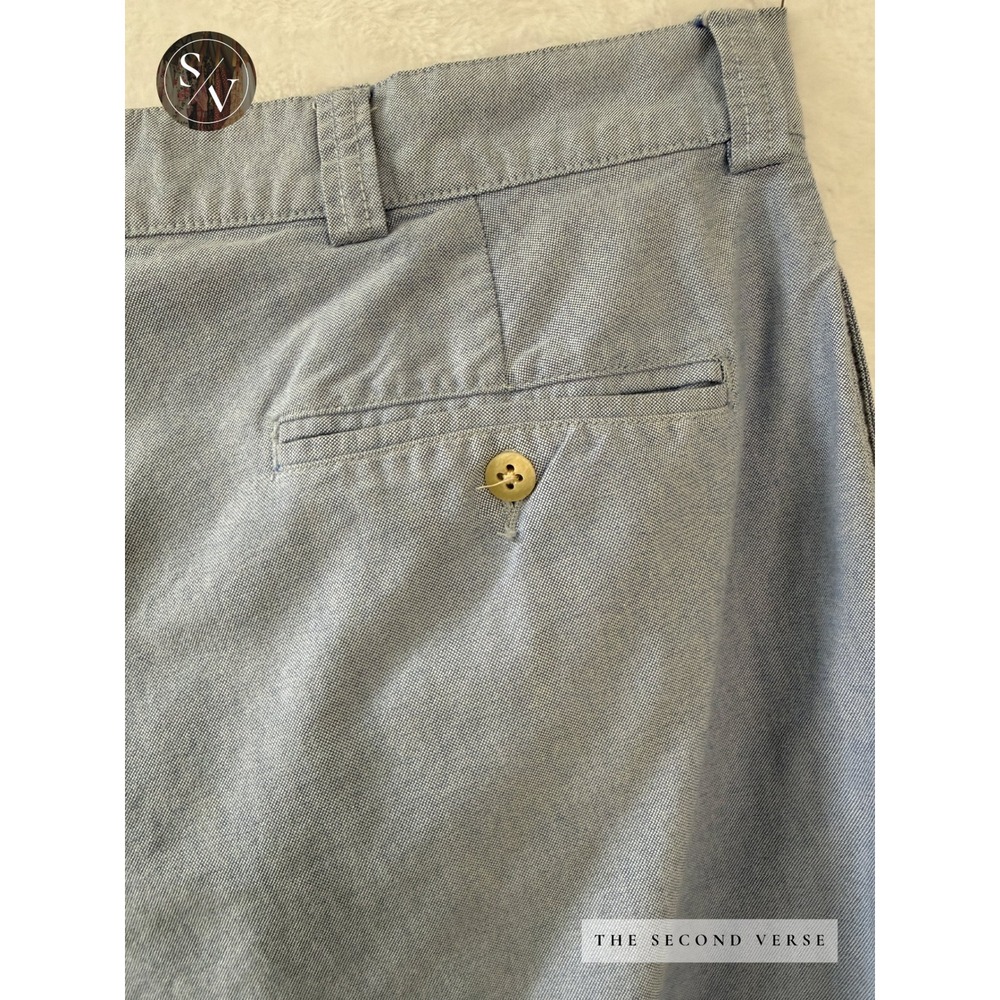 Polo Ralph Lauren Light Blue Philip Mens Pant 38X30 Button Front Pants - Picture 7 of 8